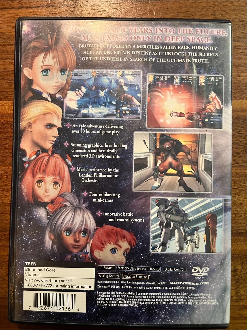 Xenosaga Episode I: Der Wille zur Macht for the PlayStation 2 PS2 No Manual